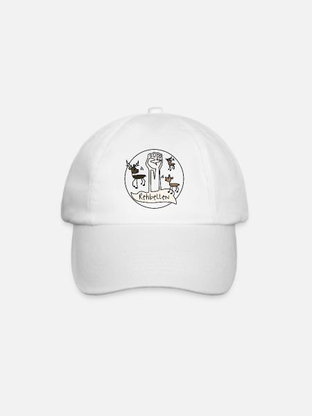 Rehbellen - Baseballkappe - Weiß/Weiß