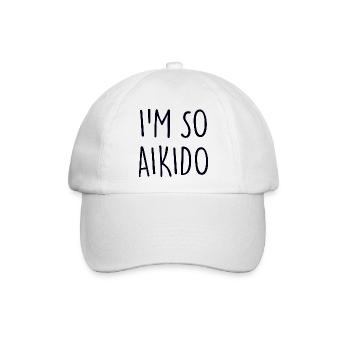 Aikido - Baseballkappe - Weiß/Weiß - Vorne