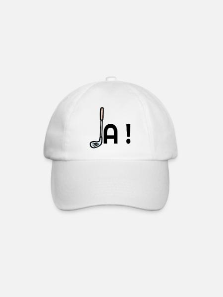 Golf Zusage Ja - Baseballkappe - Weiß/Weiß