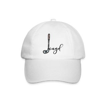 Jugendgolfer Jugend - Baseballkappe - Weiß/Weiß - Vorne