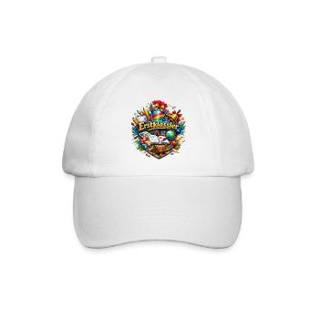 Erstklässler Lernwelt Logo - Baseballkappe - Weiß/Weiß - Vorne