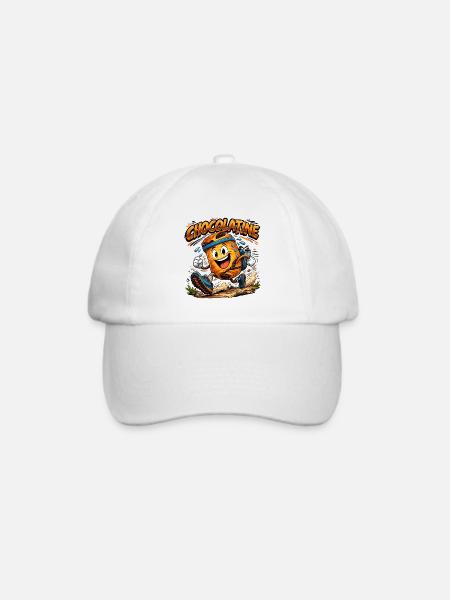 Chocolatine-Pfad - Baseballkappe - Weiß/Weiß