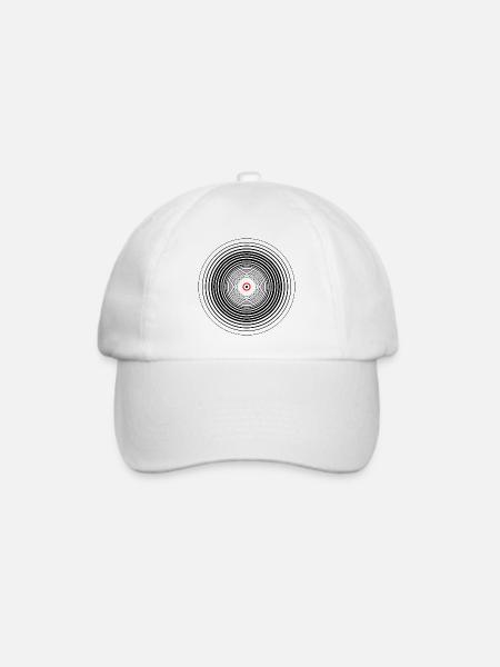 Vinyl - Baseballkappe - Weiß/Weiß