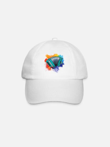 Kunterbunte Quetschn - Baseballkappe - Weiß/Weiß