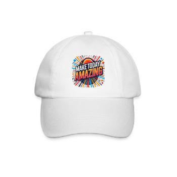 Make Today Amazing Burst - Baseballkappe - Weiß/Weiß - Vorne