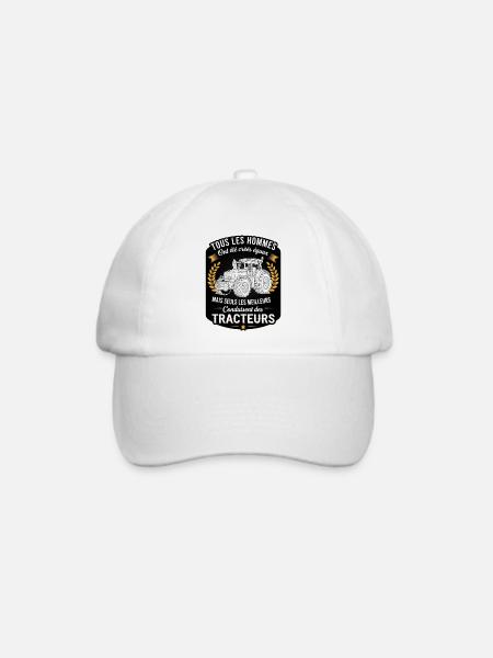 Beste Traktorfahrer - Baseballkappe - Weiß/Weiß