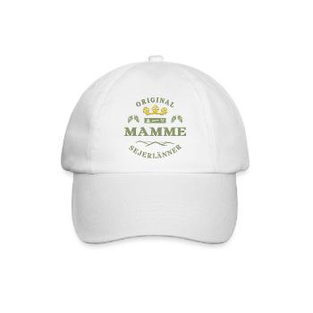 Sejerlänner Mamme Siegerländer Mutter Krönchen - Baseballkappe - Weiß/Weiß - Vorne