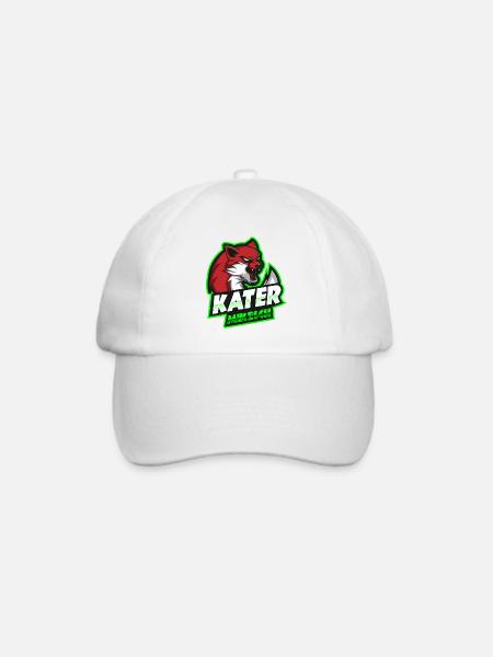 KaterMikesch - Baseballkappe - Weiß/Weiß