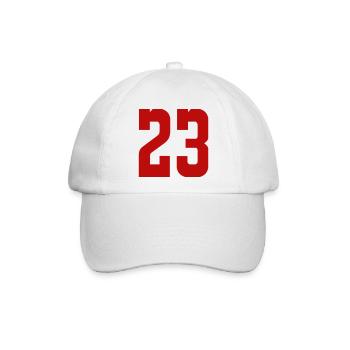 23 - Baseballkappe - Weiß/Weiß - Vorne