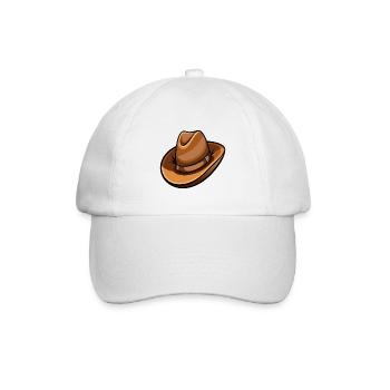 Cowboyhut - Baseballkappe - Weiß/Weiß - Vorne