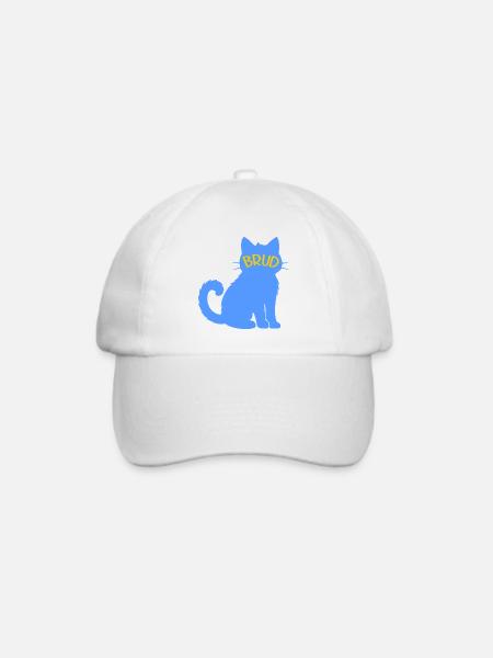 Katzenliebende Braut 2027 - Baseballkappe - Weiß/Weiß
