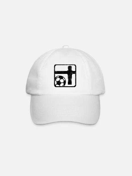 Tischfußball - Baseballkappe - Weiß/Weiß