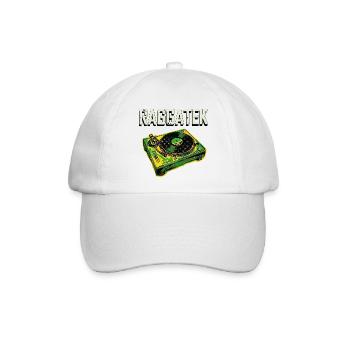 Raggatek Plattenspieler Jamaika - Baseballkappe - Weiß/Weiß - Vorne