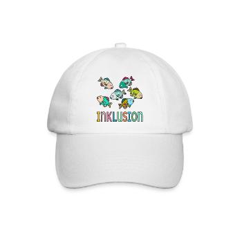 Inklusion Haltung Fische - Baseballkappe - Weiß/Weiß - Vorne