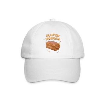 Morgen Gluten - Baseballkappe - Weiß/Weiß - Vorne