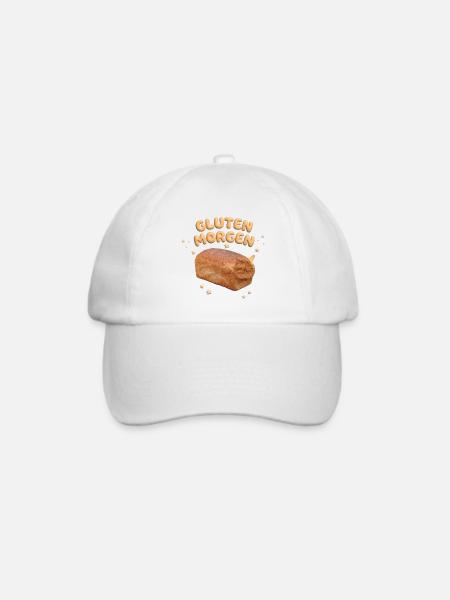 Morgen Gluten - Baseballkappe - Weiß/Weiß