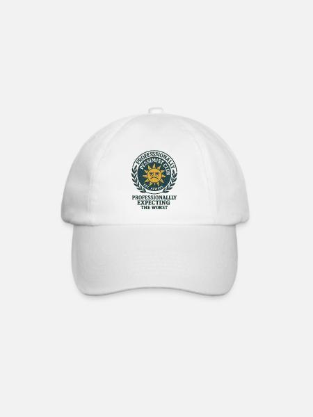 Skeptische Sonne Spruch - Baseballkappe - Weiß/Weiß