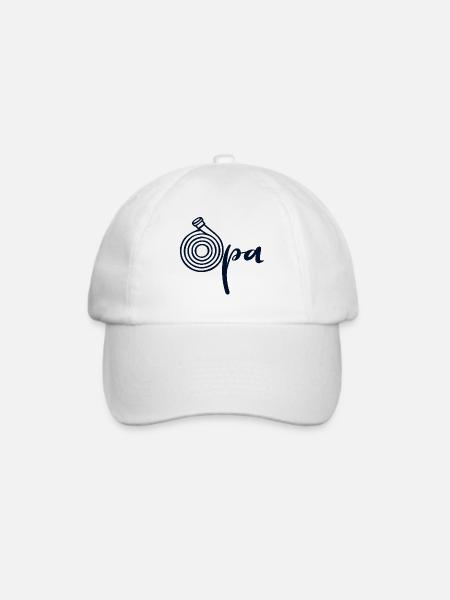Wasserschlauch Opa - Baseballkappe - Weiß/Weiß