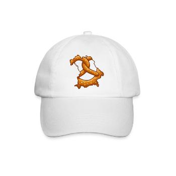 Bavaria Brezn | Herzhaftes Bayern - Baseballkappe - Weiß/Weiß - Vorne