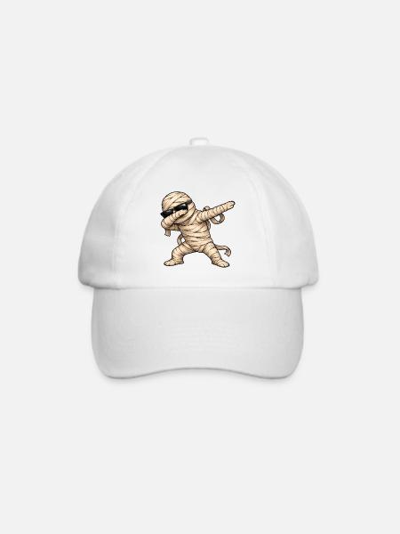 Dabbing Mumie - Baseballkappe - Weiß/Weiß