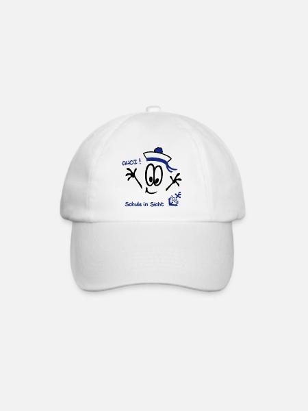 Ahoi Schulstart  - Baseballkappe - Weiß/Weiß