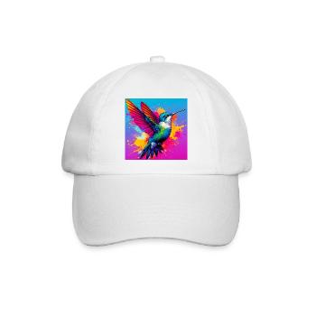 Kolibri - Baseballkappe - Weiß/Weiß - Vorne