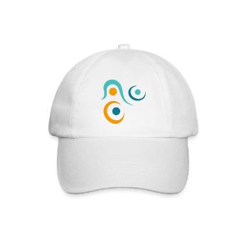 yoga-design_10 - Baseballkappe - Weiß/Weiß - Vorne