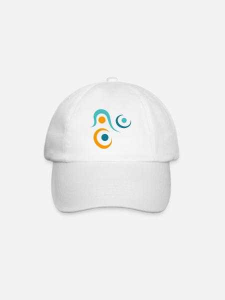 yoga-design_10 - Baseballkappe - Weiß/Weiß