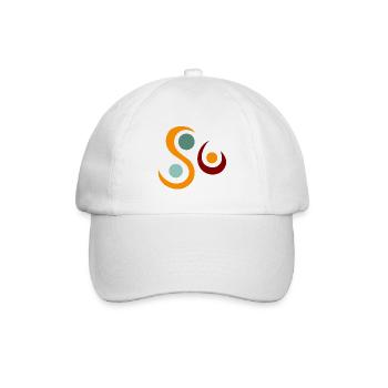yoga-design_5 - Baseballkappe - Weiß/Weiß - Vorne