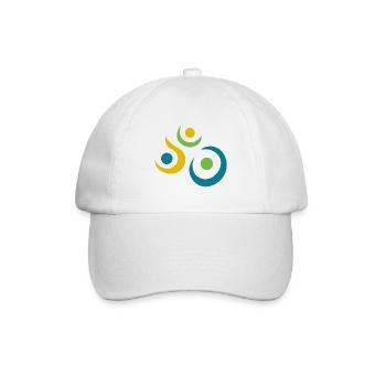 yoga-design_8 - Baseballkappe - Weiß/Weiß - Vorne