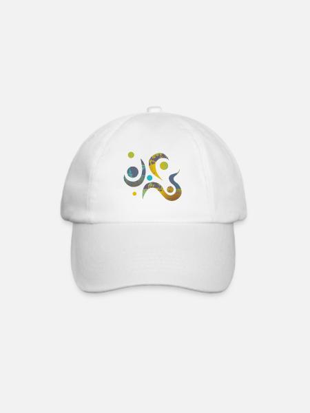 yoga-design_17 - Baseballkappe - Weiß/Weiß