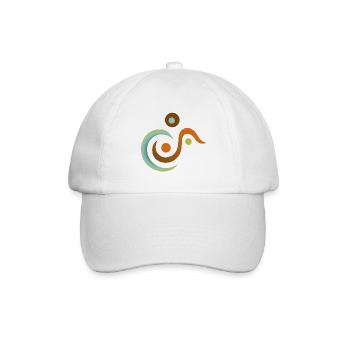 yoga-design_11 - Baseballkappe - Weiß/Weiß - Vorne
