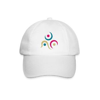 yoga-design_9 - Baseballkappe - Weiß/Weiß - Vorne
