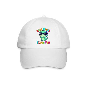 Roar Means I Love You Dino - Baseballkappe - Weiß/Weiß - Vorne