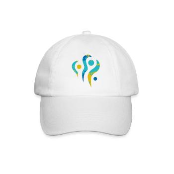 yoga-design_24 - Baseballkappe - Weiß/Weiß - Vorne