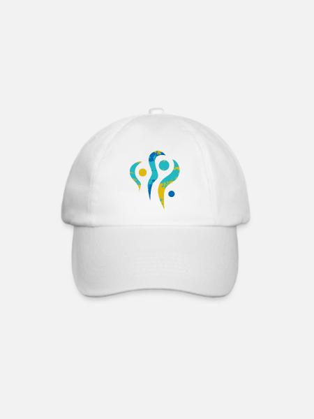 yoga-design_24 - Baseballkappe - Weiß/Weiß