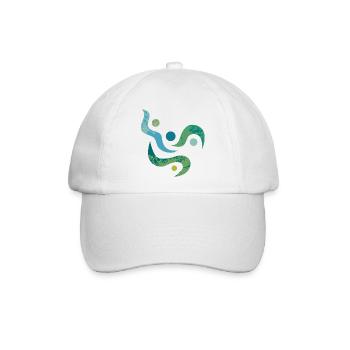 yoga-design_33 - Baseballkappe - Weiß/Weiß - Vorne