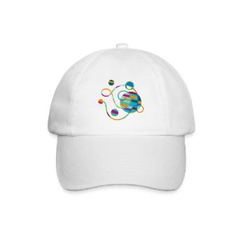 yoga-design_53 - Baseballkappe - Weiß/Weiß - Vorne
