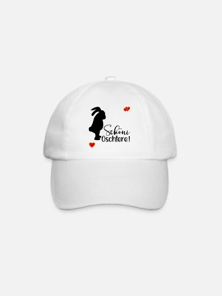 Schöne Ostern Schweiz - Baseballkappe - Weiß/Weiß