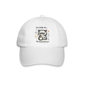 Ich erledige das lustiger Büro Spruch - Baseballkappe - Weiß/Weiß - Vorne