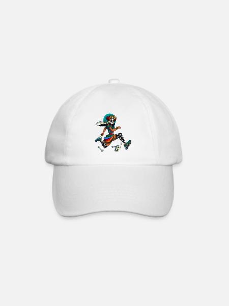 Dia Muertos Runner - Baseballkappe - Weiß/Weiß