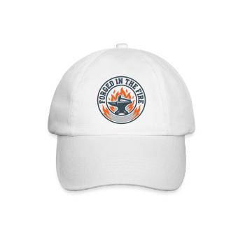 Ambosshammer geschmiedet im Zwangsfeuer - Baseballkappe - Weiß/Weiß - Vorne