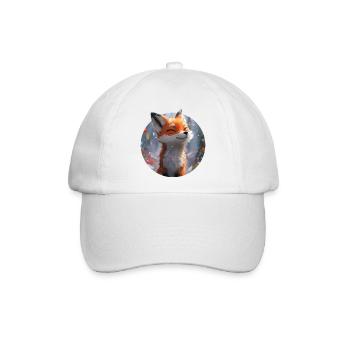 Niedlicher Fuchs - Baseballkappe - Weiß/Weiß - Vorne