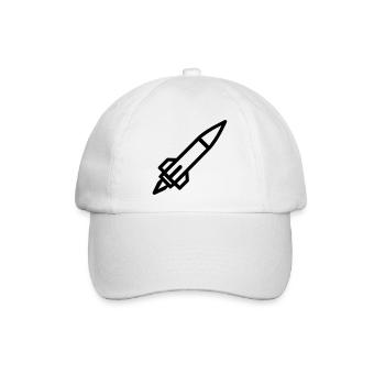 Rakete - Baseballkappe - Weiß/Weiß - Vorne