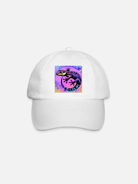 Gecko - Baseballkappe - Weiß/Weiß
