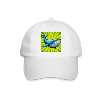 Wal - Baseballkappe - Weiß/Weiß - Vorne
