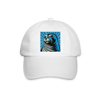 Siegel - Baseballkappe - Weiß/Weiß - Vorne