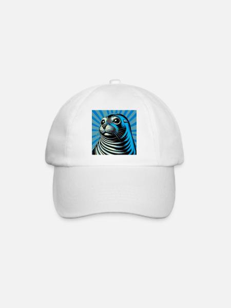 Siegel - Baseballkappe - Weiß/Weiß