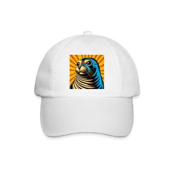 Siegel - Baseballkappe - Weiß/Weiß - Vorne