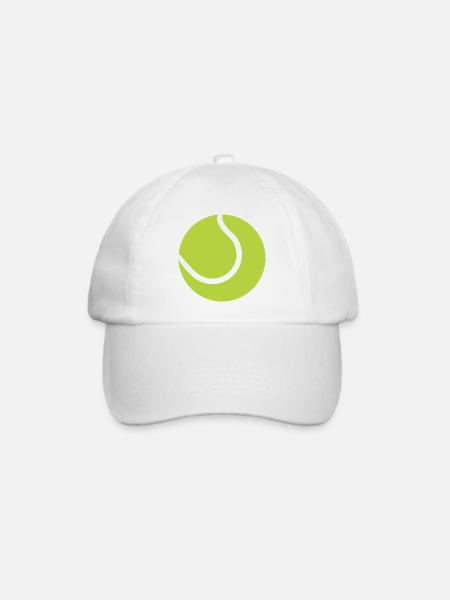Tennisball - Baseballkappe - Weiß/Weiß